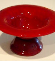 Red candy dish